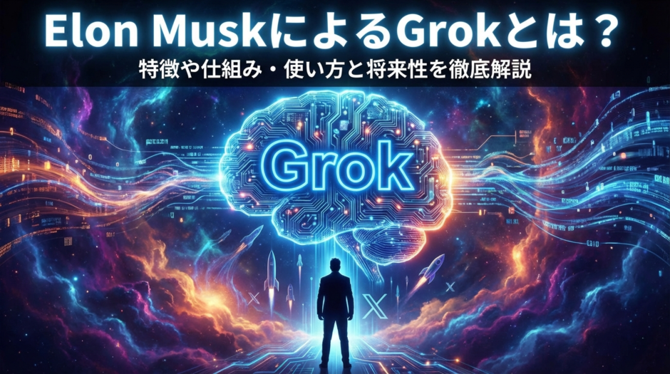 Elon MuskによるGrokとは？特徴や仕組み・使い方と将来性を徹底解説