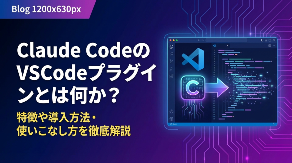 Claude CodeのVSCodeプラグインとは何か？特徴や導入方法・使いこなし方を徹底解説