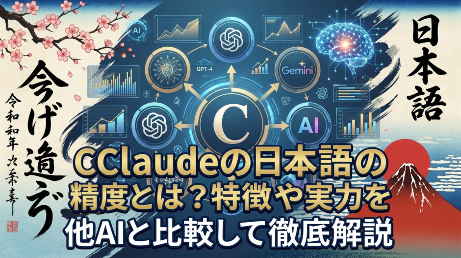 Cladueの日本語の精度とは？特徴や実力を他AIと比較して徹底解説