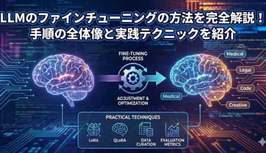LLMのファインチューニングの方法を完全解説！手順の全体像と実践テクニックを紹介