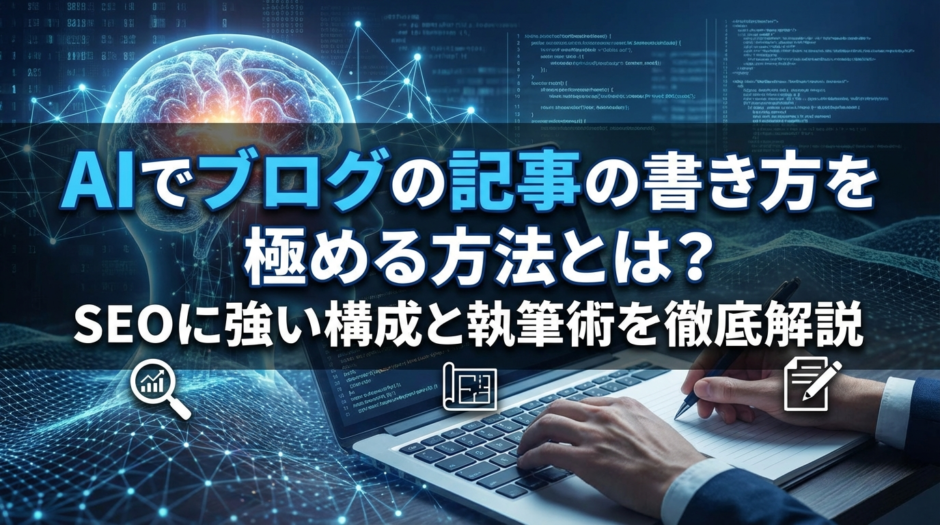 AIでブログの記事の書き方を極める方法とは？SEOに強い構成と執筆術を徹底解説