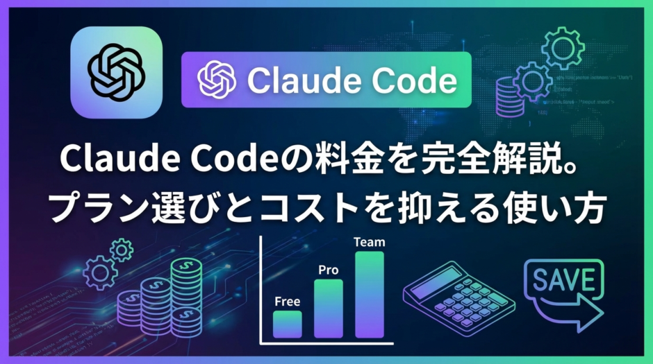 Claude Codeの料金を完全解説。プラン選びとコストを抑える使い方