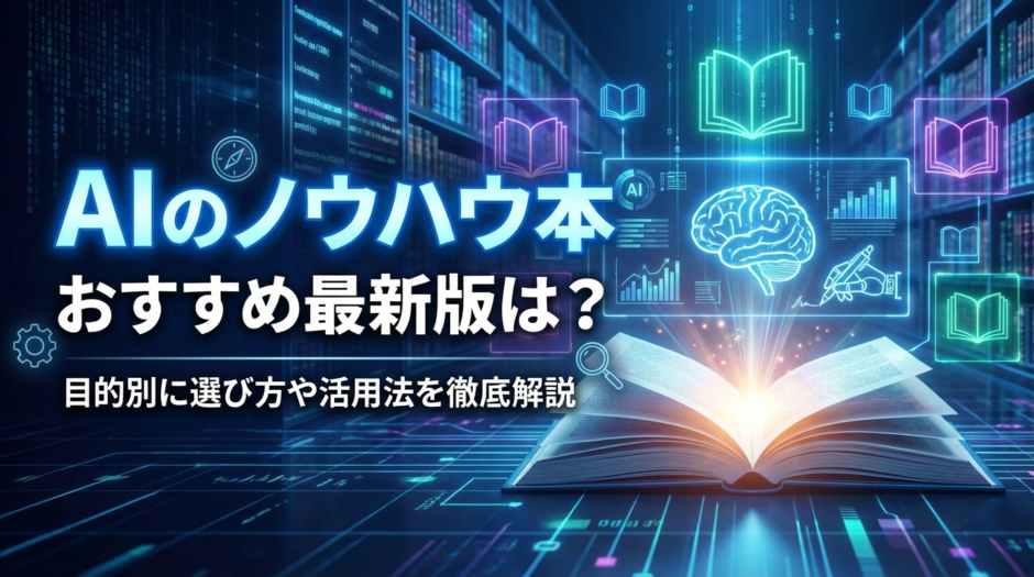 AIのノウハウ本のおすすめ最新版は？目的別に選び方や活用法を徹底解説