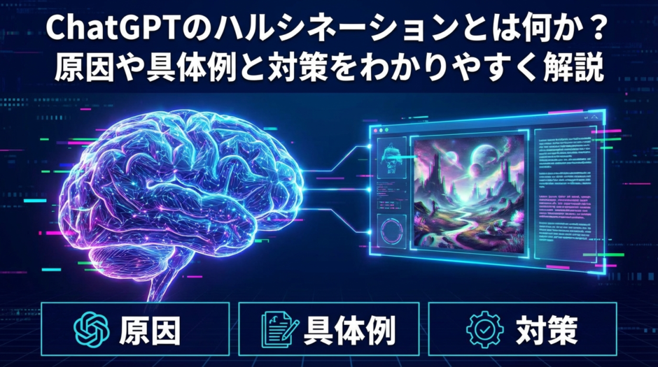 ChatGPTのハルシネーションとは何か？原因や具体例と対策をわかりやすく解説