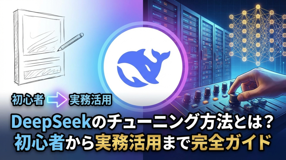 DeepSeekのチューニング方法とは？初心者から実務活用まで完全ガイド