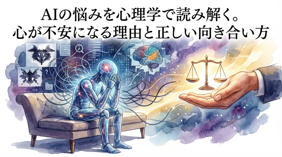 AIの悩みを心理学で読み解く。心が不安になる理由と正しい向き合い方
