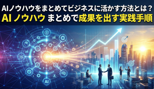 AIノウハウをまとめてビジネスに活かす方法とは？AI ノウハウ まとめで成果を出す実践手順