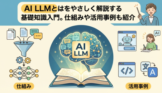 AI LLM とはをやさしく解説する基礎知識入門。仕組みや活用事例も紹介