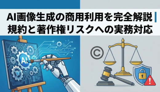 AI画像生成の商用利用を完全解説｜規約と著作権リスクへの実務対応