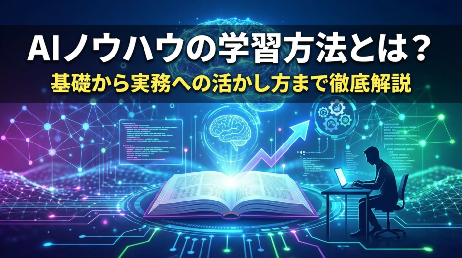 AIノウハウの学習方法とは？基礎から実務への活かし方まで徹底解説