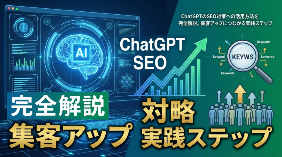 ChatGPTのSEO対策への活用方法を完全解説。集客アップにつながる実践ステップ