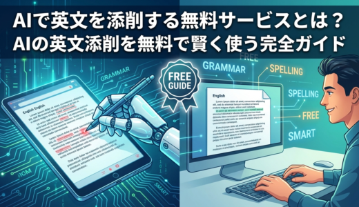 AIで英文を添削する無料サービスとは？AIの英文添削を無料で賢く使う完全ガイド