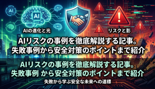 AIリスクの事例を徹底解説する記事。失敗事例から安全対策のポイントまで紹介