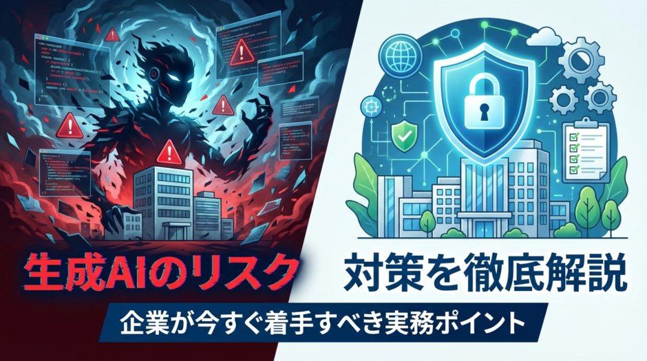 生成AIのリスクと対策を徹底解説｜企業が今すぐ着手すべき実務ポイント