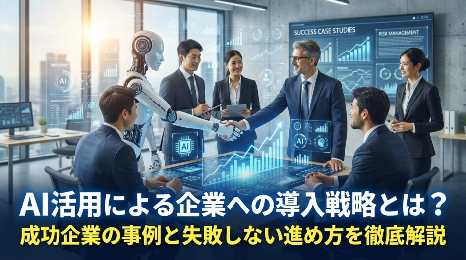 AI活用による企業への導入戦略とは？成功企業の事例と失敗しない進め方を徹底解説