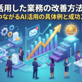 AIを活用した業務の改善方法とは？成果につながるAI活用の具体例と成功ステップ