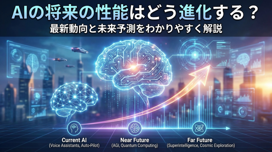 AIの将来の性能はどう進化する？最新動向と未来予測をわかりやすく解説