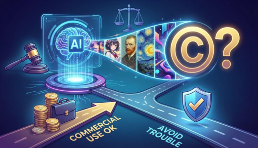AIで生成したイラストの著作権は誰のもの？商用利用とトラブル回避のポイントを解説