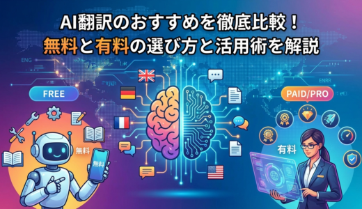 AI翻訳のおすすめを徹底比較！無料と有料の選び方と活用術を解説