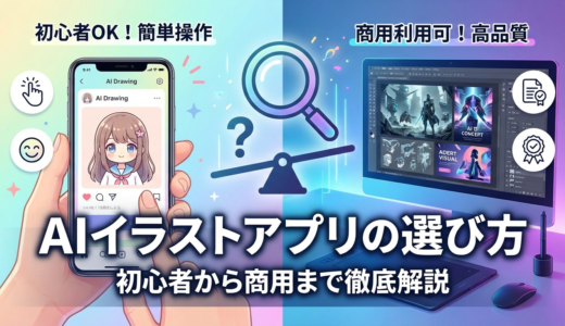 AIイラストを作成できるアプリの選び方とは？初心者から商用利用まで使えるAI イラスト 作成 アプリを徹底解説