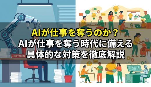 AIが仕事を奪うのか？AIが仕事を奪う時代に備える具体的な対策を徹底解説