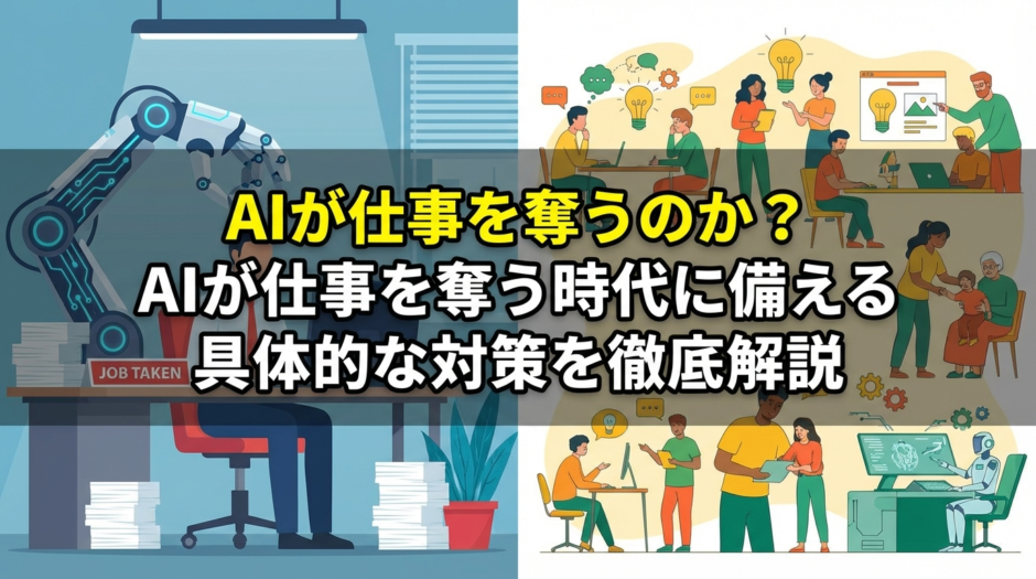 AIが仕事を奪うのか？AIが仕事を奪う時代に備える具体的な対策を徹底解説