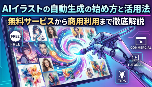 AIイラストの自動生成の始め方と活用法｜無料サービスから商用利用まで徹底解説