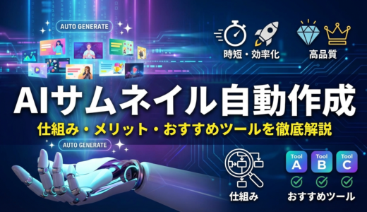 AIサムネイルの自動作成とは？仕組みやメリットとおすすめツールを徹底解説