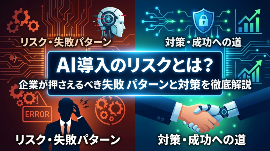 AI導入のリスクとは？企業が押さえるべき失敗パターンと対策を徹底解説