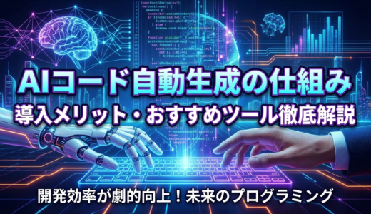 AIでコードを自動生成する仕組みとは？導入メリットやおすすめツールを徹底解説