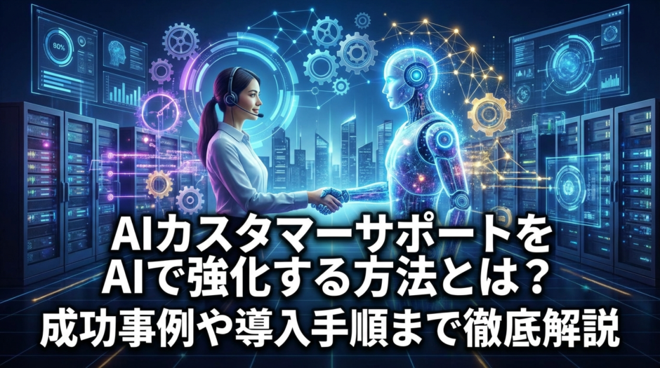 AIカスタマーサポートをAIで強化する方法とは？成功事例や導入手順まで徹底解説