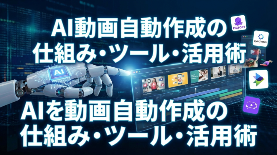 AI動画を自動作成する仕組みとは？おすすめツールや活用術を徹底解説