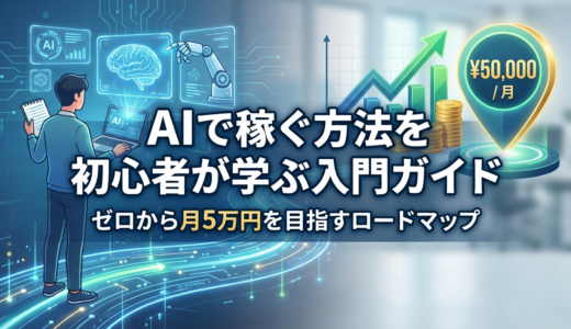 AIで稼ぐ方法を初心者が学ぶ入門ガイド｜ゼロから月5万円を目指すロードマップ