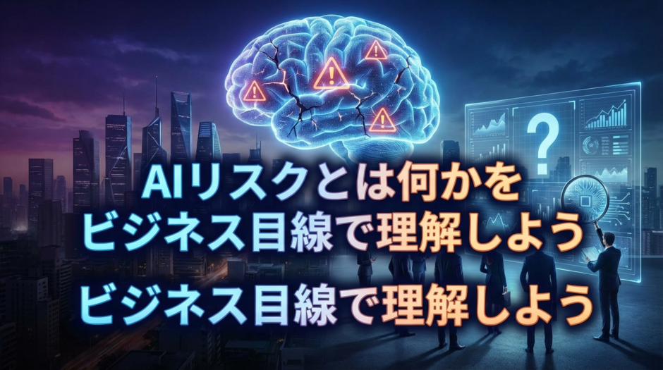AIリスクとは何かを基礎から解説する記事。AIリスクとは何かをビジネス目線で理解しよう