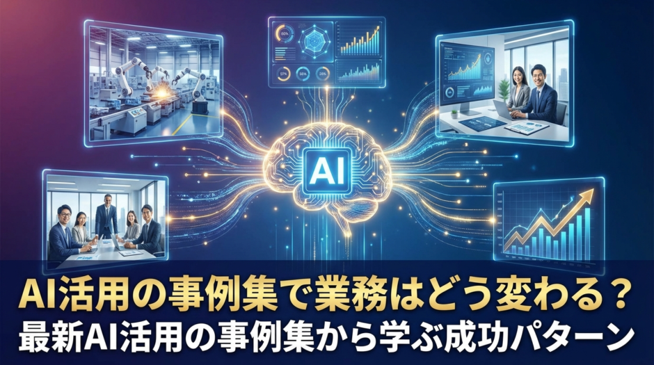 AI活用の事例集で業務はどう変わる？最新AI活用の事例集から学ぶ成功パターン