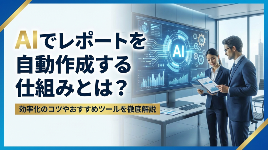 AIでレポートを自動作成する仕組みとは？効率化のコツやおすすめツールを徹底解説
