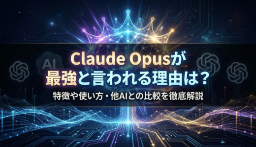 Claude Opusが最強と言われる理由は？特徴や使い方・他AIとの比較を徹底解説