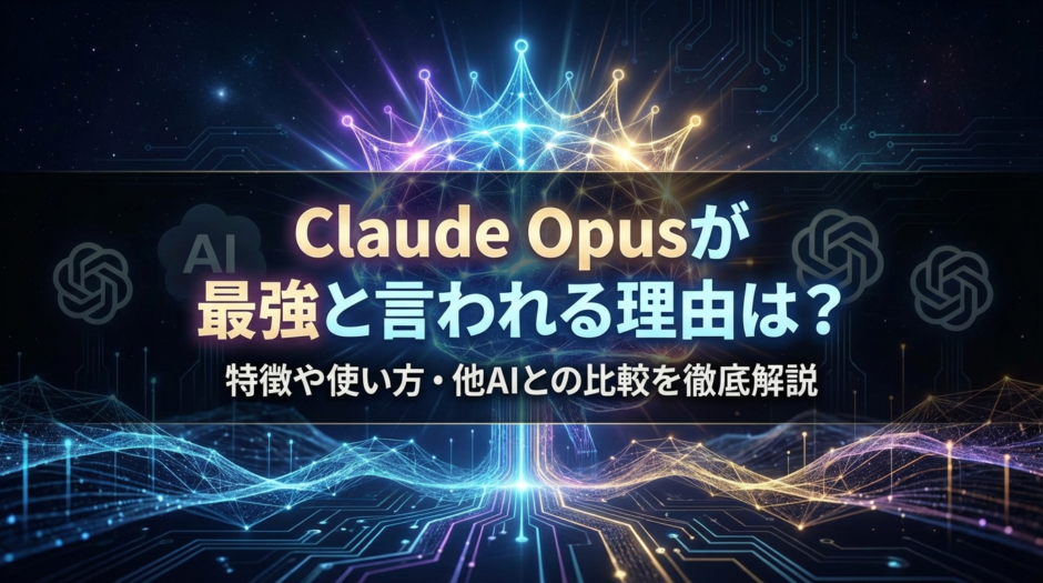 Claude Opusが最強と言われる理由は？特徴や使い方・他AIとの比較を徹底解説