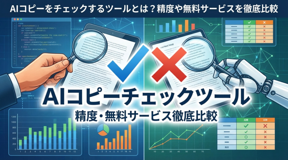 AIコピーをチェックするツールとは？精度や無料サービスを徹底比較