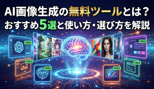 AI画像生成の無料ツールとは？おすすめ5選と使い方・選び方を解説