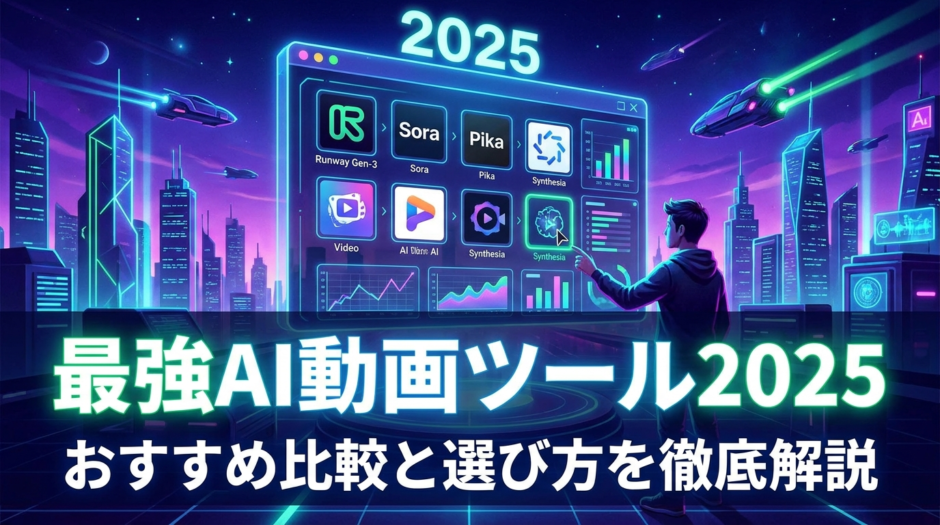 最強AI動画ツール2025はどれ？おすすめ比較と選び方を徹底解説