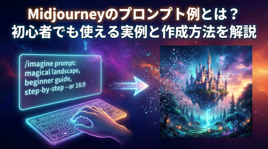 Midjourneyのプロンプト例とは？初心者でも使える実例と作成方法を解説