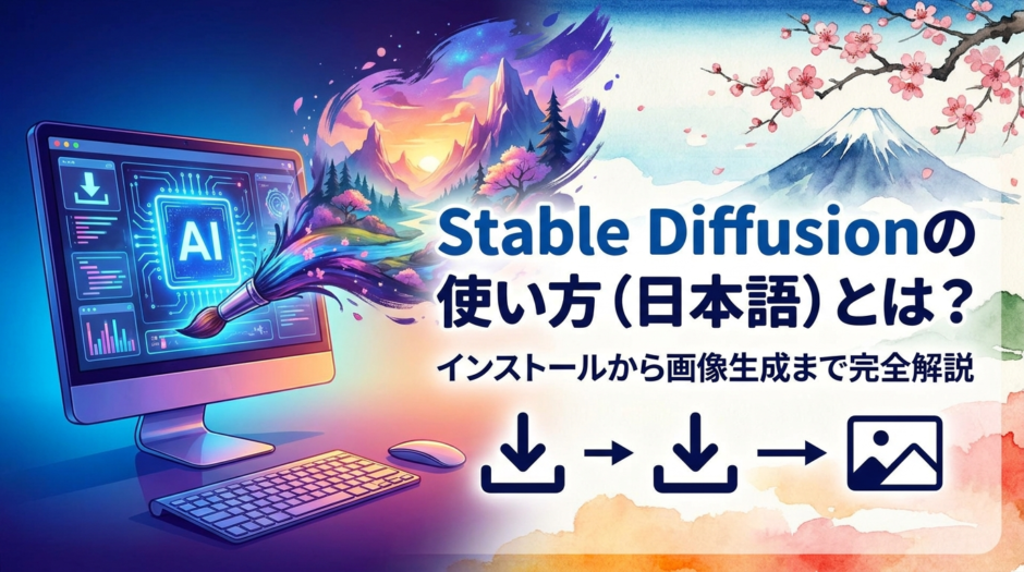 Stable Diffusionの使い方（日本語）とは？インストールから画像生成まで完全解説