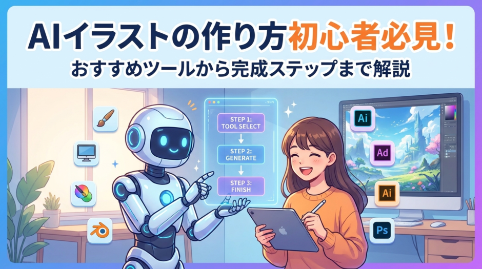 AIイラストの作り方初心者必見！おすすめツールから完成ステップまで解説